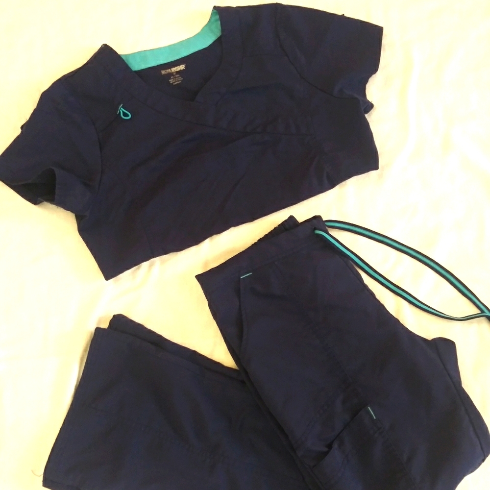 Blue Scrub Set